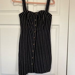 Hollister Black and White A-Line Dress